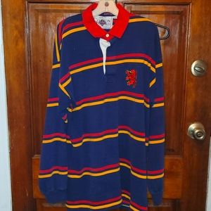 1980s (cotton oxford) long sleeve polo shirt